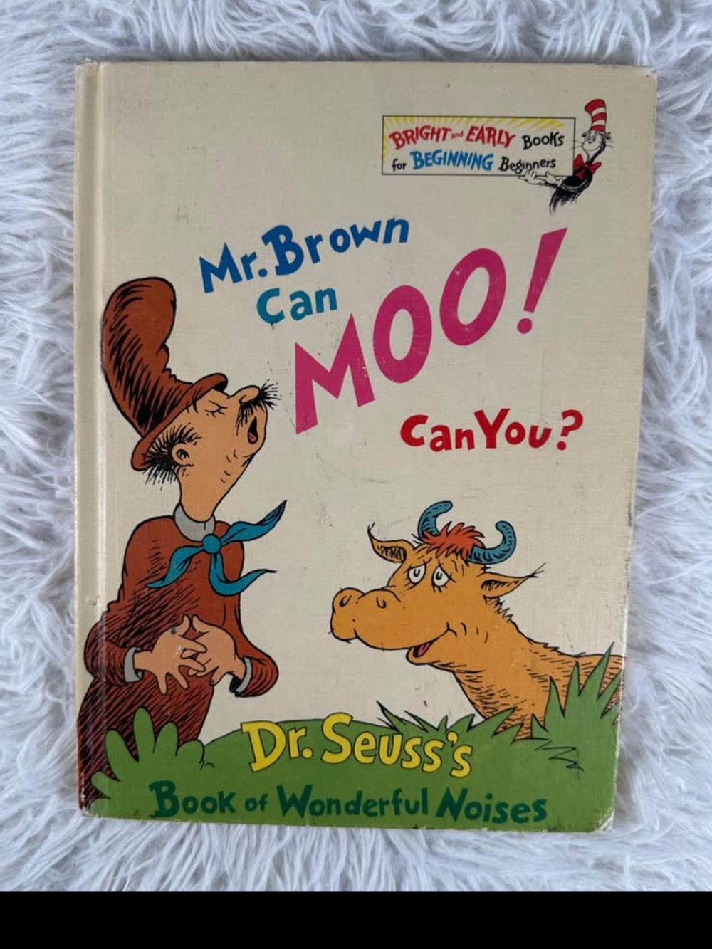 Mr. Brown Can Moo! Can You? Vintage Hardcover Book Dr. Seuss